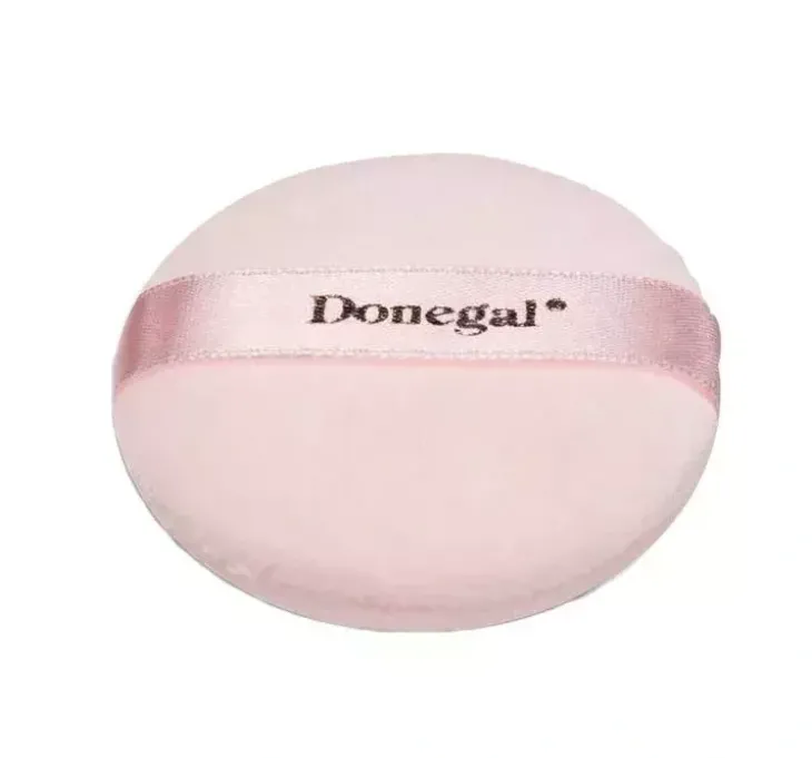 DONEGAL PUSZEK DO PUDRU RÓŻOWY WELUROWY (9081)