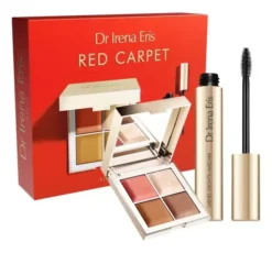 Dr Irena Eris Red Carpet zestaw do makijażu paletka Design&Define 20 g + tusz do rzęs Lashes Growth 9 ml