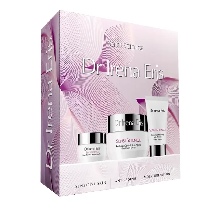 Dr Irena Eris Sensi Science zestaw krem na dzień 50 ml + krem na noc 30 ml + serum pod oczy 15 ml