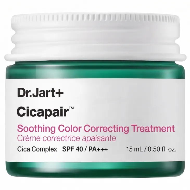 Dr.Jart+ Cicapair Soothing Color Correcting Treatment korygujący krem do twarzy SPF40 PA+++ 15 ml