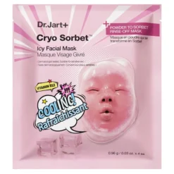 Dr.Jart+ Cryo Sorbet Icy Facial Mask lodowa maseczka do twarzy w proszku 4 x 0,96 g