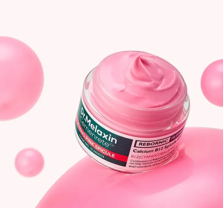 Dr.Melaxin Calcium Cemenrete Cyano Pink Spicule Cream intensywnie regenerujący krem z mikroskopijnymi spikulami i wit. B12 50 g
