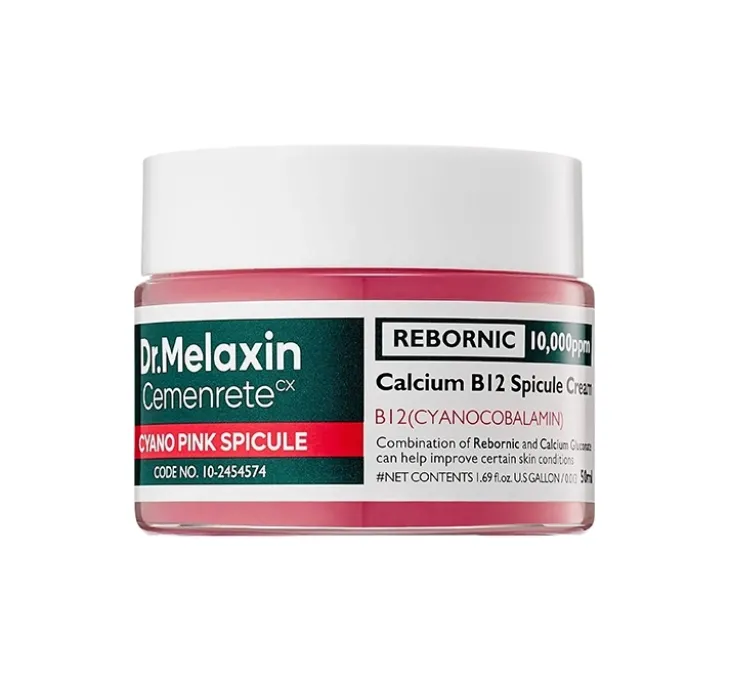Dr.Melaxin Calcium Cemenrete Cyano Pink Spicule Cream intensywnie regenerujący krem z mikroskopijnymi spikulami i wit. B12 50 g