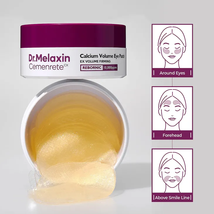 Dr. Melaxin Cemenrete Calcium Volume Eye Patch ujędrniające płatki hydrożelowe pod oczy 60 sztuk