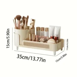 eCarla organizer na kosmetyki i pędzle Kremowy CB75K