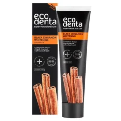 Ecodenta Black Cinnamon wybielająca pasta do zębów o smaku cynamonu 100 ml