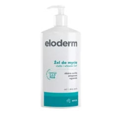 Eloderm żel do mycia ciała i włosów 2w1 skóra sucha, atopowa, egzema od 1 dnia życia 400 ml