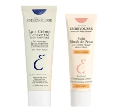 Embryolisse zestaw prezentowy z kosmetykami do pielęgnacji twarzy Lait-Crème Concentré krem nawilżający 75 ml + Soin Blush De Peau Abricot krem-żel detoksykująco-upiększający 30 ml