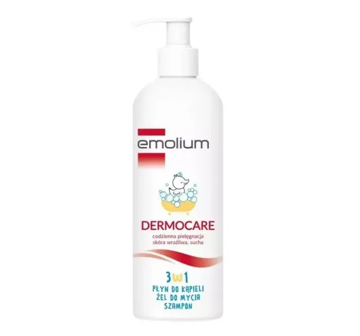 Emolium Dermocare żel do mycia ciała i włosów 3w1 400 ml