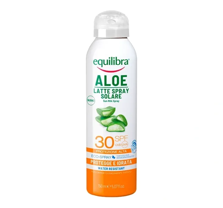 Equilibra Aloe przeciwsłoneczne mleczko w sprayu SPF30 150 ml