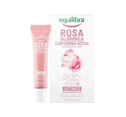 Equilibra Rosa różany liftingujący krem pod oczy z kwasem hialuronowym 15 ml