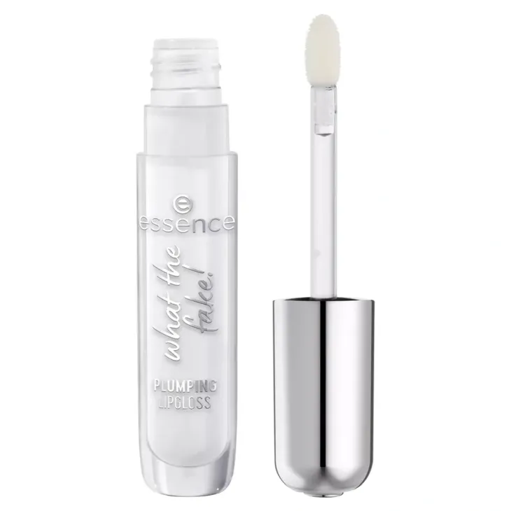Essece What The Fake! Plumping Lipgloss błyszczyk powiększający usta 100 Sheer Genius 4 ml
