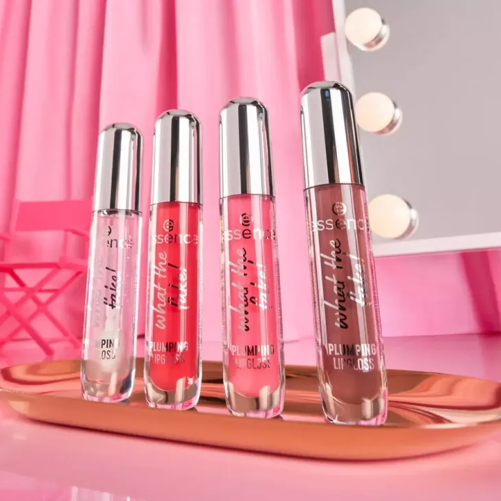 Essece What The Fake! Plumping Lipgloss błyszczyk powiększający usta 100 Sheer Genius 4 ml