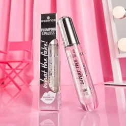 Essece What The Fake! Plumping Lipgloss błyszczyk powiększający usta 100 Sheer Genius 4 ml