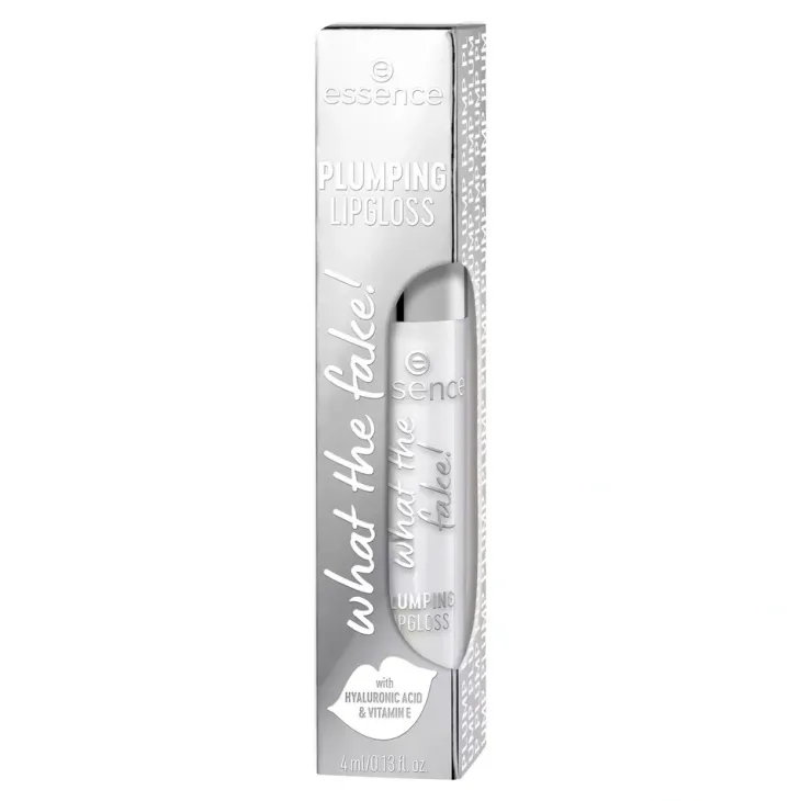 Essece What The Fake! Plumping Lipgloss błyszczyk powiększający usta 100 Sheer Genius 4 ml