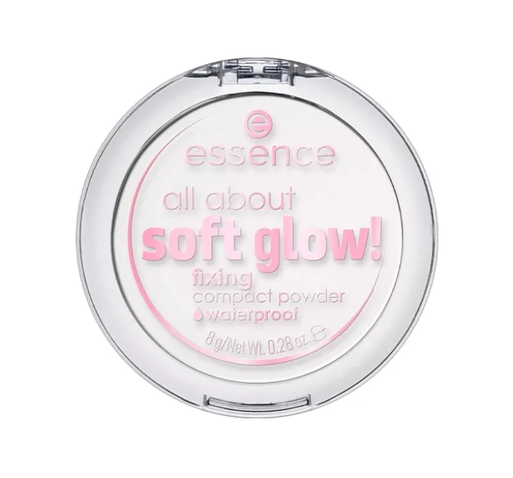 Essence All About Soft Glow! wodoodporny puder kompaktowy 8 g