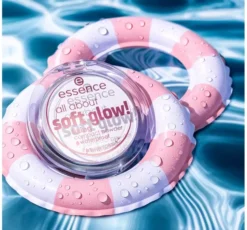 Essence All About Soft Glow! wodoodporny puder kompaktowy 8 g