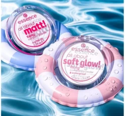 Essence All About Soft Glow! wodoodporny puder kompaktowy 8 g