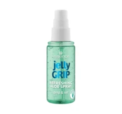 Essence Jelly Grip odświeżający spray utrwalający do makijażu o zapachu aloesu 50 ml