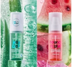 Essence Jelly Grip odświeżający spray utrwalający do makijażu o zapachu aloesu 50 ml