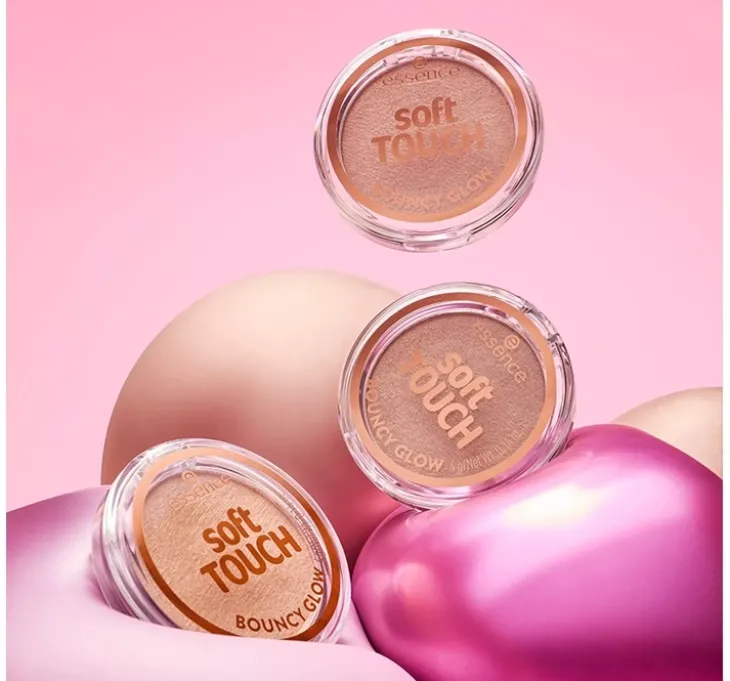 Essence Soft Touch Bouncy Glow rozświetlacz do twarzy 10 Soft Glaze 4 g
