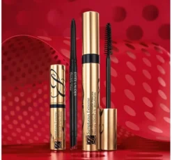 Estée Lauder Eyes on the Prize Sumptuous Extreme Trio Holiday Makeup Gift Set zestaw tusz do rzęs Extreme Black 8 ml + eyeliner Blackened Onyx 0,35 g + mini tusz do rzęs Extreme Black 2,8 ml