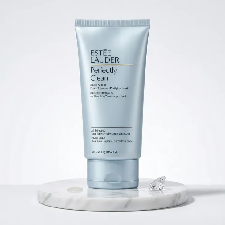 Estée Lauder Perfectly Clean Multi-Action Foam Cleanser Purifying Mask oczyszczająca pianka maska do skóry normalnej i mieszanej 150 ml