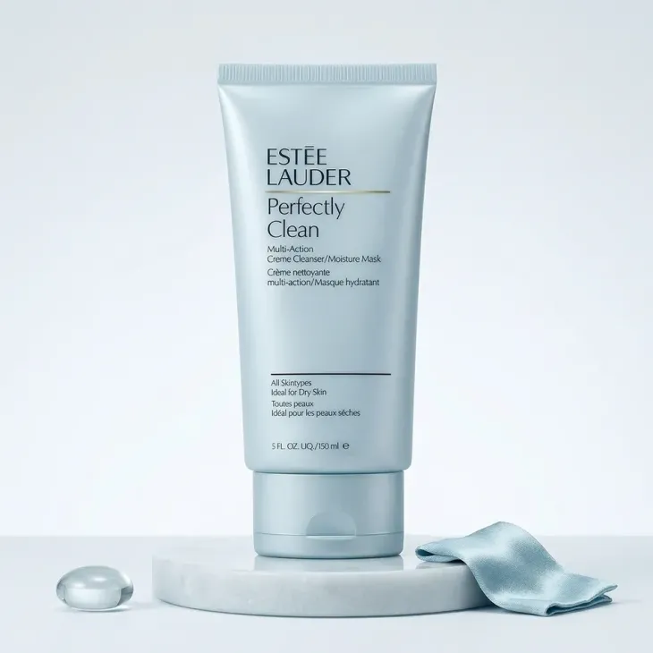 Estée Lauder Perfectly Clean Multi-Action Creme Cleanser Moisture Mask nawilżająca maska oczyszczający krem do skóry suchej 150 ml