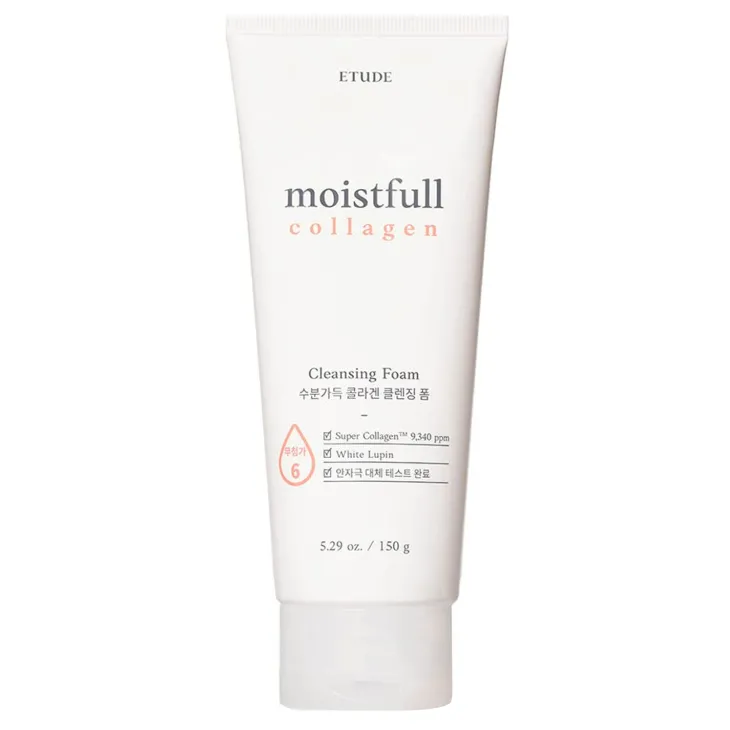 Etude House Moistfull Collagen Cleansing Foam kolagenowa pianka do mycia twarzy 150 g