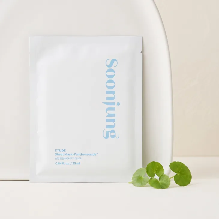 Etude House Soon Jung Panthensoside Sheet Mask kojąca maska w płachcie z pantenolem i madekasozydem 25 ml