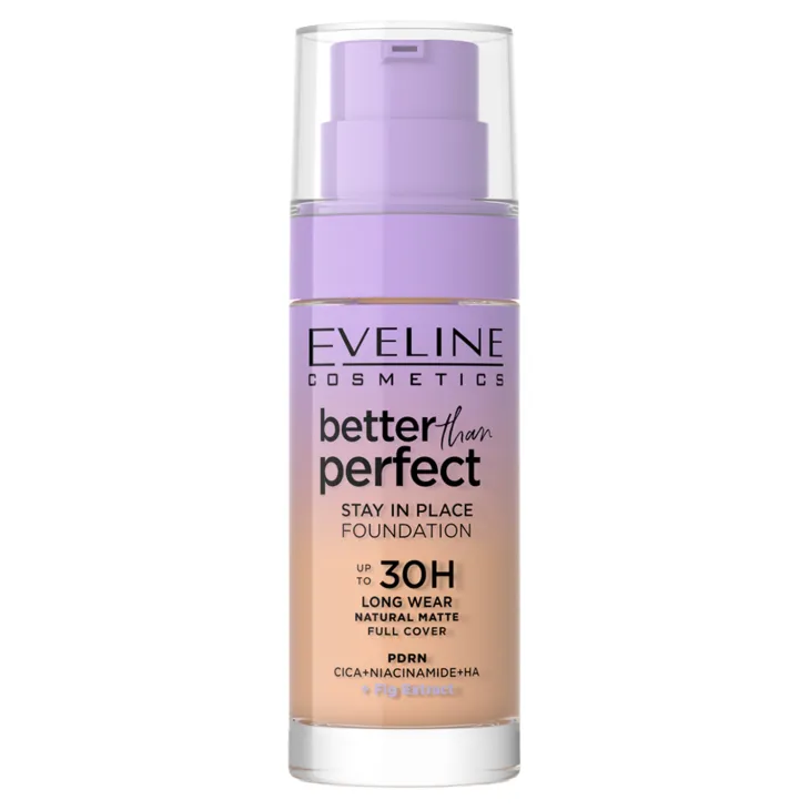 Eveline Better Than Perfect Stay in Place długotrwały podkład do twarzy zastygający 05 Tan Beige 30 ml