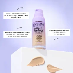 Eveline Better Than Perfect Stay in Place długotrwały podkład do twarzy zastygający 05 Tan Beige 30 ml