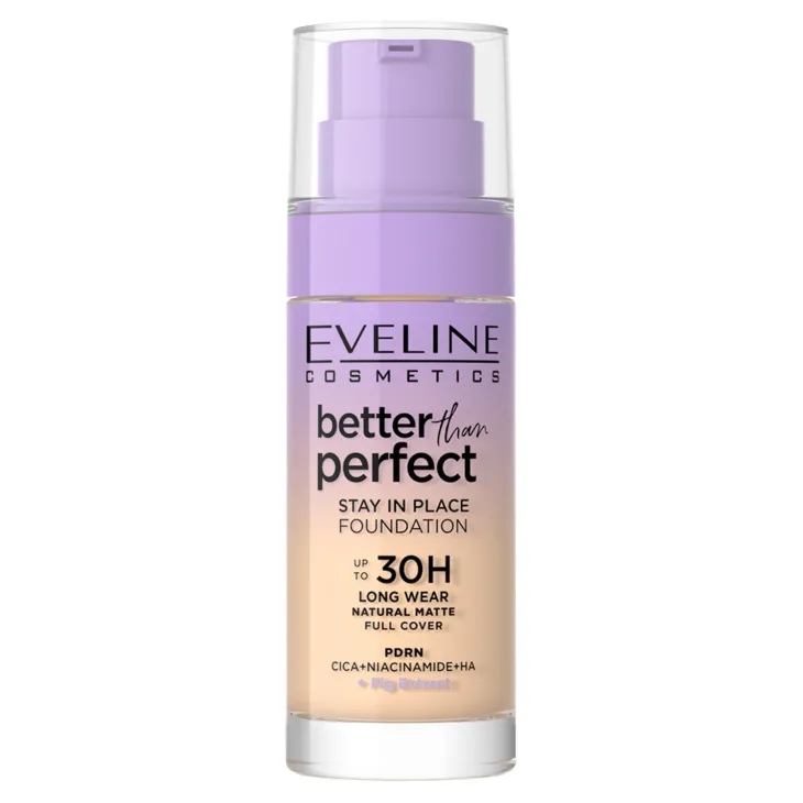 Eveline Better Than Perfect Stay in Place długotrwały podkład do twarzy zastygający 01 Light Ivory 30 ml