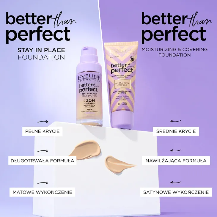 Eveline Better Than Perfect Stay in Place długotrwały podkład do twarzy zastygający 05 Tan Beige 30 ml