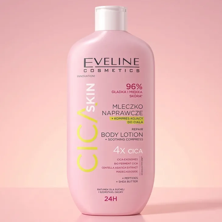 Eveline CICA Skin naprawcze mleczko i kompres kojący do ciała 350 ml