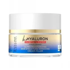 Eveline Cosmetics Biohyaluron 3 x Retinol System nawilżający krem-filler poprawiający strukturę skóry 40+ 50 ml