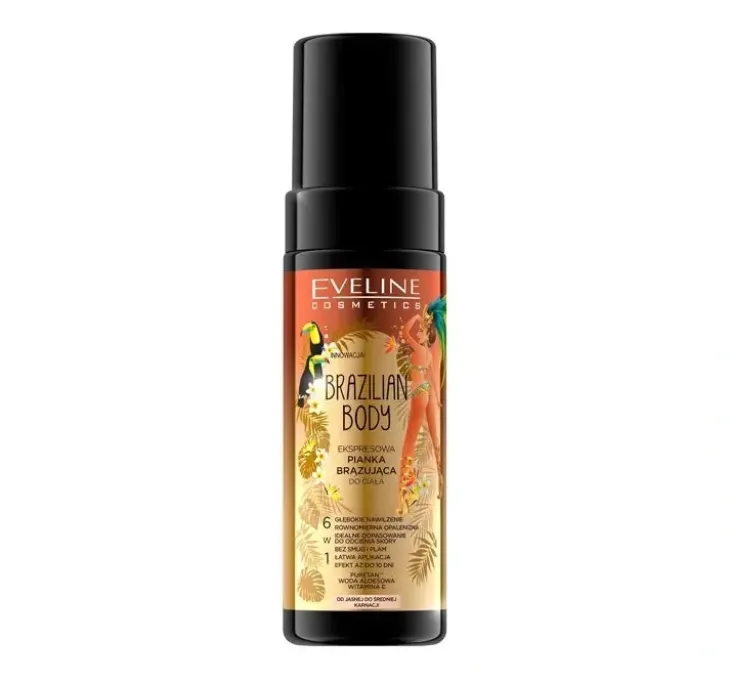 Eveline Cosmetics Brazilian Body ekspresowa pianka brązująca do ciała 150 ml