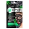 Eveline Cosmetics Cannabis Skin Care oczyszczająco-matująca maska węglowa do twarzy 3w1 7 ml