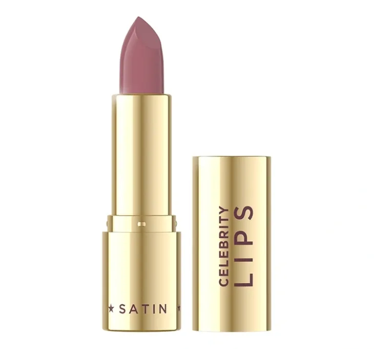 Eveline Cosmetics Celebrity Lips Satin kremowa pomadka o satynowym wykończeniu 600 Petal 4,1 g