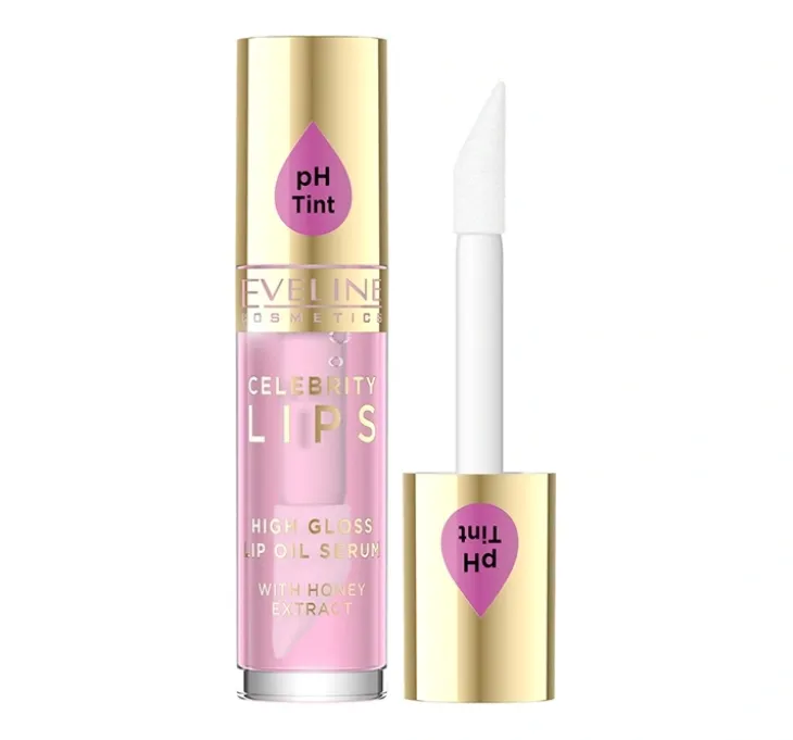 Eveline Cosmetics Celebrity Lips High Gloss Lip Oil Serum olejek-serum do ust 02 Rose 5 ml