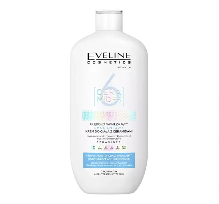 Eveline Cosmetics 6 Ceramides emolientowy krem do ciała z ceramidami 350 ml