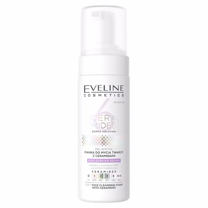 Eveline Cosmetics 6 Ceramides delikatna pianka do mycia twarzy z ceramidami 150 ml