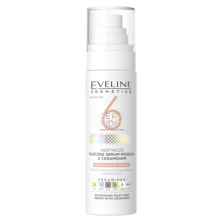 Eveline Cosmetics 6 Ceramides odżywcze mleczne serum w mgiełce z ceramidami 110 ml