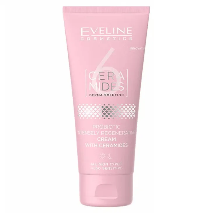 Eveline Cosmetics 6 Ceramides probiotyczny silnie regenerujący krem do twarzy z ceramidami 50 ml
