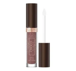 Eveline Cosmetics Choco Glamour winylowa pomadka w płynie 02 Deep Cherry Chocolate 4,5 ml