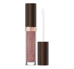 Eveline Cosmetics Choco Glamour winylowa pomadka w płynie 03 Toffee Chocolate 4,5 ml