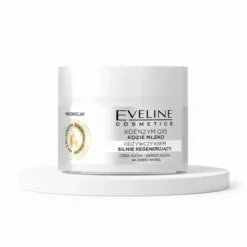 Eveline Cosmetics Coenzyme Q10 Goat's Milk odżywczy krem silnie regenerujący do skóry suchej i bardzo suchej na dzień i na noc 50 ml