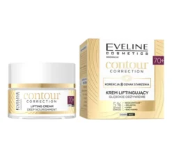 Eveline Cosmetics Contour Correction głęboko odżywiający krem liftingujący 70+ 50 ml
