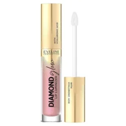Eveline Cosmetics Diamond Glow Lip Luminizer błyszczyk do ust z kwasem hialuronowym 08 Honey Glam 4,5 ml