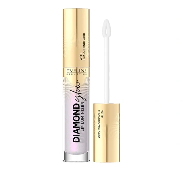 Eveline Cosmetics Diamond Glow Lip Luminizer błyszczyk do ust z kwasem hialuronowym 16 Holo Glow 4,5 ml